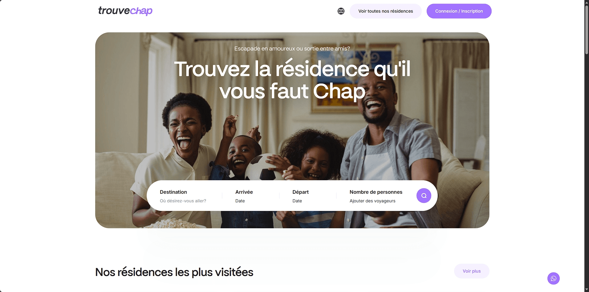 Capture d'écran — TrouveChap